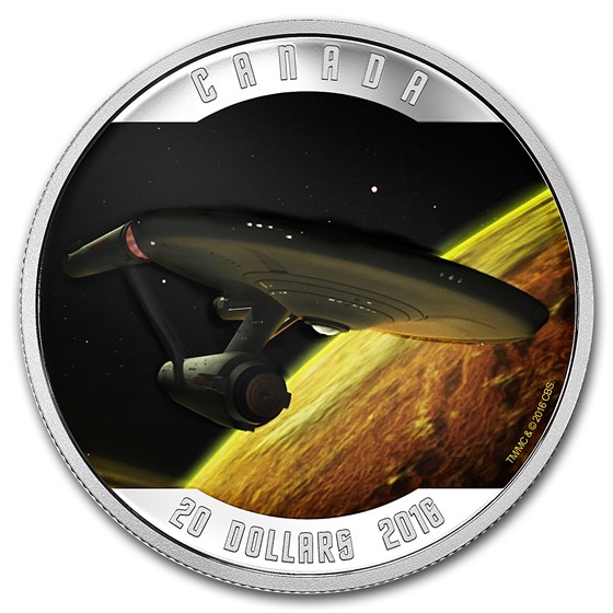 2016 Canada 1 oz Silver Proof $20 Star Trek: Enterprise 2016 Canada 1 oz Silver Proof $20 Star Trek: Enterprise